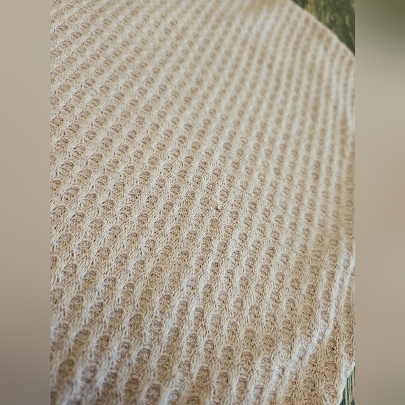 Torrid Waffle Knit Blouse Pink Ties Up In The Front Size 00. - Picture 9 of 12